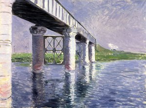 Die Brücke von Argenteuil von Gustave Caillebotte