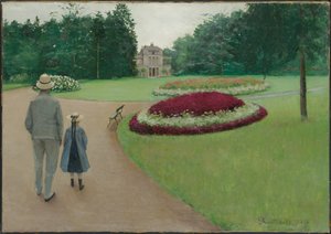 Der Park des Anwesens Caillebotte in Yerres, 1875