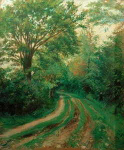 Une route von Gustave Caillebotte