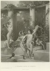 Ein Sommerbad in Pompeji von Gustave Clarence Rodolphe Boulanger