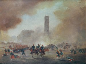 Pariser Kommune: Kämpfe vor dem Tour Saint-Jacques, 1871