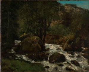 Ein Bach im Wald, Jura, ca. 1865