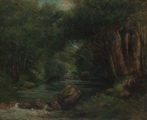 Ein Bach im Wald, ca. 1868-77 von Gustave Courbet