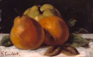 Apfel, Birne und Orange, ca. 1871-72 von Gustave Courbet