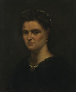 Bildnis einer Dame von Gustave Courbet