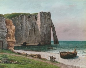 Felsen von Etretat von Gustave Courbet