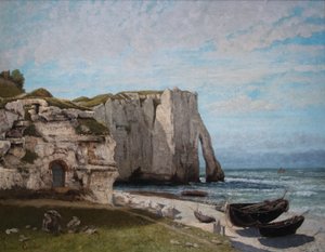 Die Klippe von Étretat nach dem Sturm von Gustave Courbet