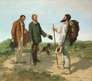La Rencontre, oder Bonjour Monsieur Courbet von Gustave Courbet