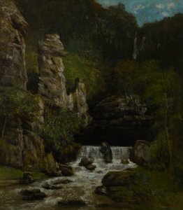 Landschaft mit Wasserfall