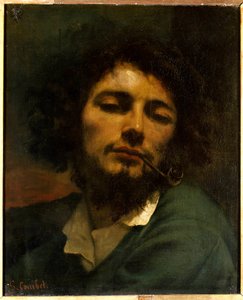 Mann mit Pfeife von Gustave Courbet