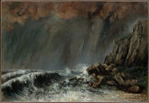 Marine: Der Wasserwirbel von Gustave Courbet