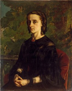 Porträt von Mme de Brayer oder der polnische Exilant, 1858