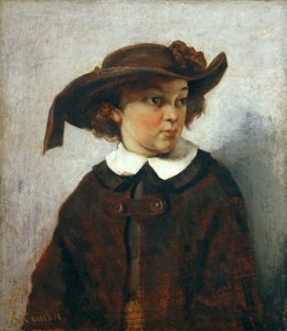Porträt eines jungen Mädchens von Gustave Courbet