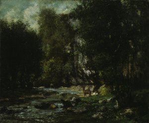 Der Bach von Les Puits-Noir von Gustave Courbet