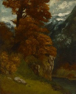 Das Tal bei Ornans (Bords du Doubs; Effet d) von Gustave Courbet