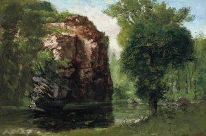 Der stille Fluss von Gustave Courbet