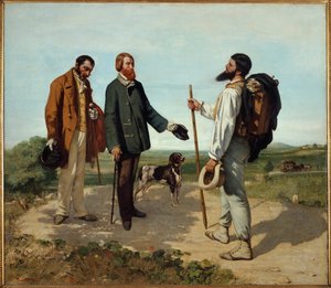 Das Treffen oder „Hallo Herr Courbet“ von Gustave Courbet