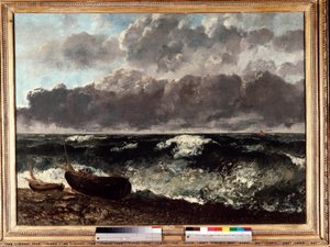 Das stürmische Meer sagt die Welle