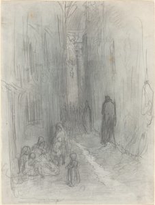 Eine Seitenstraße in London von Gustave Dore