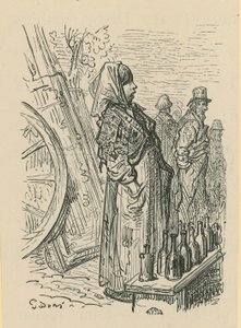 Eine Frau verkauft Glasflaschen von Gustave Dore