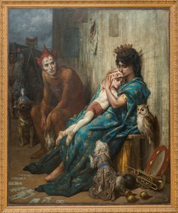 Akrobaten - Die Saltimbanques (das verwundete Kind) - Gemälde von Gustave Doré (1832-1883)