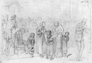 Album der Belagerung von Paris, die Suppe der Poissonniere-Kaserne von Gustave Dore