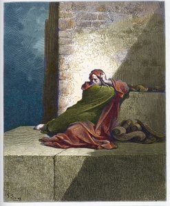 Baruch - Baruch ben Neria - Gravur aus „Die Doré-Bibel“ von Gustave Doré (1832-1883) von Gustave Dore