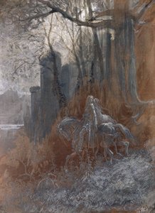 Geraint und Enid reiten davon, 1868