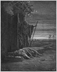Der Levit findet die Leiche der Frau