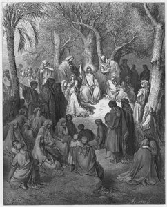 Gustave Doré Bibel: Die Bergpredigt