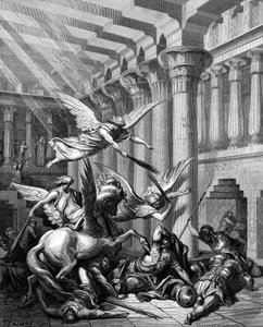 Heliodorus versucht, den Schatz aus dem Tempel in Jerusalem zu nehmen von Gustave Dore