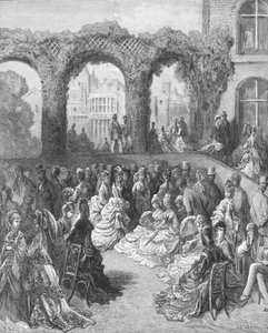 Holland House - Eine Gartenparty, 1872 von Gustave Dore