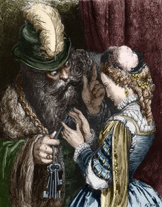Illustration für "Blaubart" von Charles Perrault, 1893