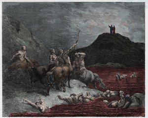 Inferno, Gesang 12: Nessus von Gustave Dore