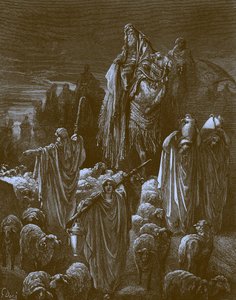 Jakob reist nach Ägypten, von Doré - Bibel