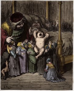 Die Geburt von Gargantua - Illustration aus 