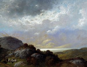 Landschaft von Schottland von Gustave Dore