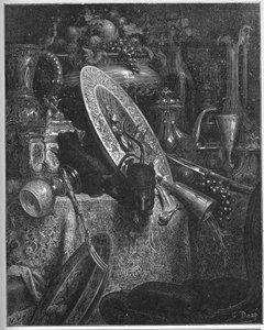 Die Stadtmaus und die Feldmaus - aus "Fabeln" von Jean de La Fontaine von Gustave Dore