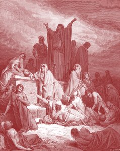 Plage von Jerusalem, Gravur von Doré - Bibel von Gustave Dore