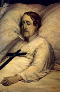 Porträt von Gioachino Rossini auf seinem Sterbebett von Gustave Dore