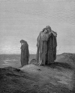 Ruth umarmt ihre Schwiegermutter Naomi und verspricht, bei ihr zu bleiben, jetzt wo sie trauern, 1866