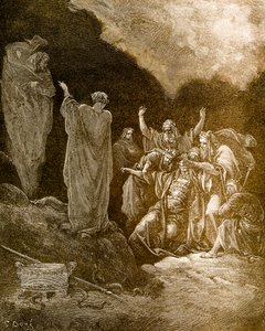 Saul und die Hexe von Endor von Doré - Bibel