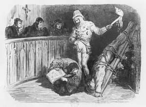 Szene der Inquisition, Illustration aus den 