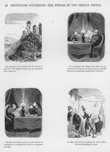 Humorvolle und groteske Skizzen von Gustave Doré (Gravur)