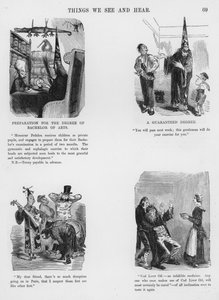 Humorvolle und groteske Skizzen von Gustave Doré (Gravur) von Gustave Dore