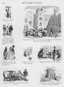 Humorvolle und groteske Skizzen von Gustave Doré (Gravur)