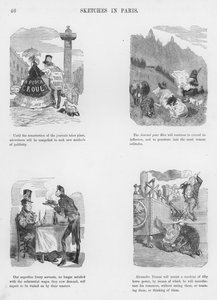 Humorvolle und groteske Skizzen von Gustave Doré (Gravur)