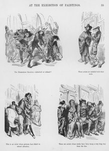 Humorvolle und groteske Skizzen von Gustave Doré (Gravur)
