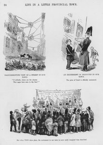 Humorvolle und groteske Skizzen von Gustave Doré (Gravur)
