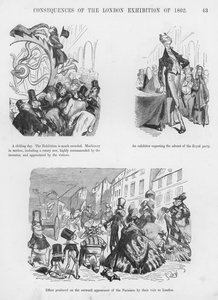Humorvolle und groteske Skizzen von Gustave Doré (Gravur)